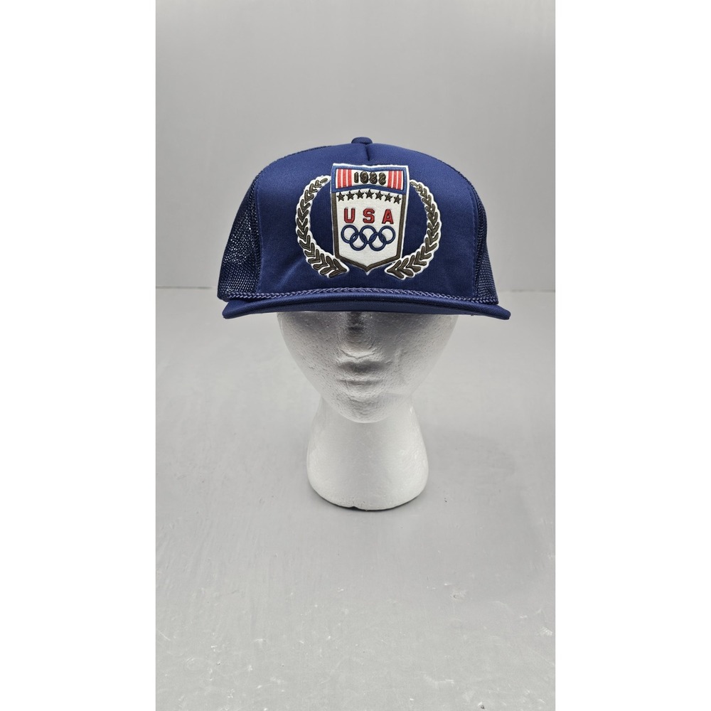 Vintage 1988 USA Olympics Foam Trucker Hat Mens Snapback Cap Clutch Deadstock